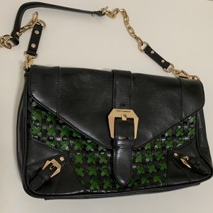 Rebecca Minkoff Leather Woven Shoulder Bag